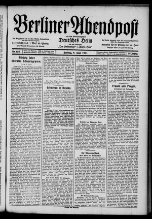 Berliner Abendpost vom 09.06.1911