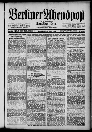 Berliner Abendpost vom 10.06.1911