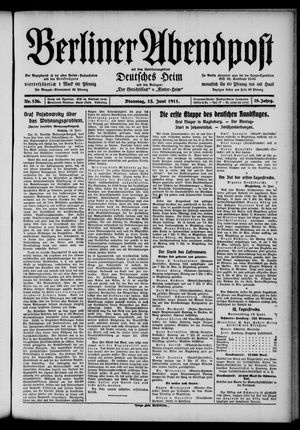 Berliner Abendpost vom 13.06.1911