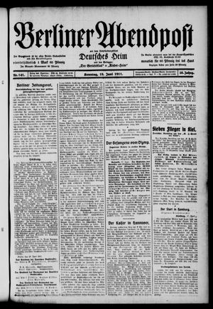 Berliner Abendpost vom 18.06.1911