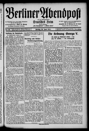 Berliner Abendpost vom 23.06.1911