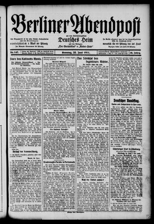 Berliner Abendpost vom 25.06.1911