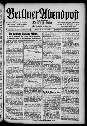 Berliner Abendpost vom 05.07.1911