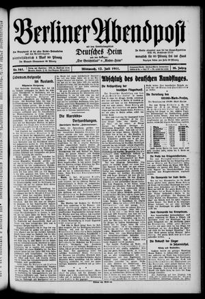 Berliner Abendpost on Jul 12, 1911