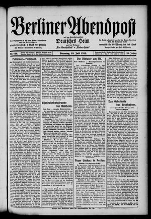 Berliner Abendpost vom 18.07.1911