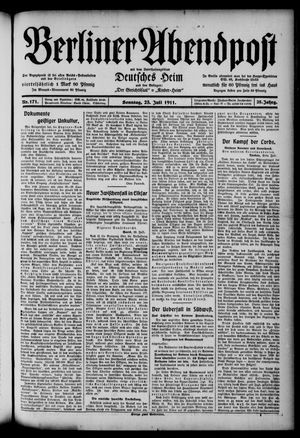 Berliner Abendpost vom 23.07.1911