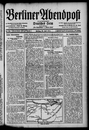 Berliner Abendpost vom 28.07.1911