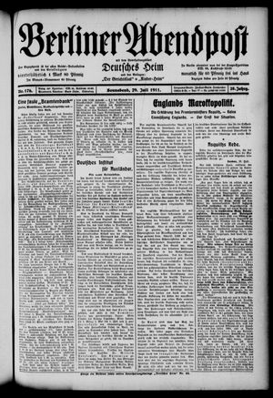 Berliner Abendpost vom 29.07.1911