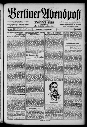 Berliner Abendpost vom 06.08.1911