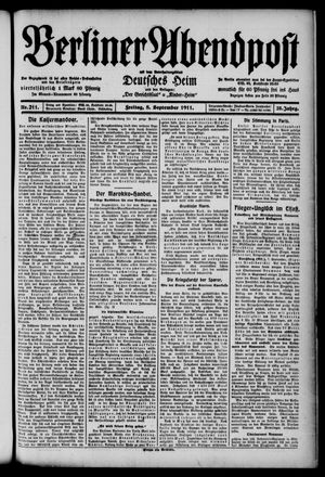 Berliner Abendpost vom 08.09.1911