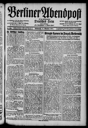 Berliner Abendpost vom 11.10.1911