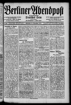 Berliner Abendpost vom 15.11.1911