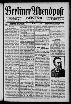 Berliner Abendpost vom 25.11.1911