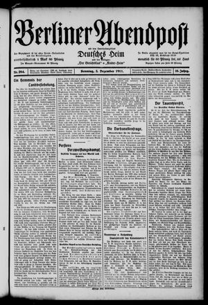 Berliner Abendpost vom 03.12.1911