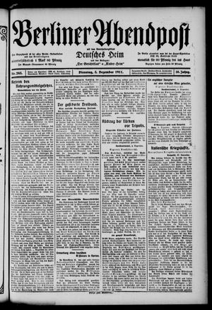 Berliner Abendpost vom 05.12.1911