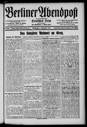 Berliner Abendpost vom 06.12.1911