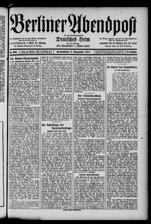 Berliner Abendpost vom 09.12.1911