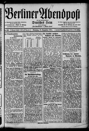 Berliner Abendpost vom 19.12.1911