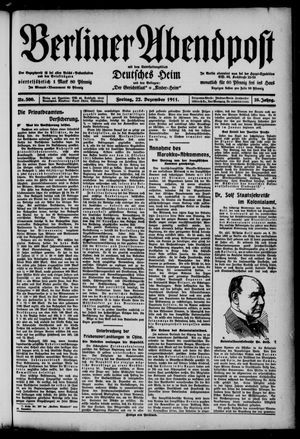 Berliner Abendpost vom 22.12.1911