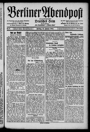 Berliner Abendpost vom 12.01.1912