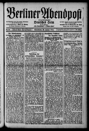Berliner Abendpost vom 20.01.1912