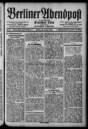 Berliner Abendpost vom 26.01.1912