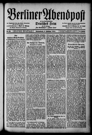 Berliner Abendpost vom 03.02.1912