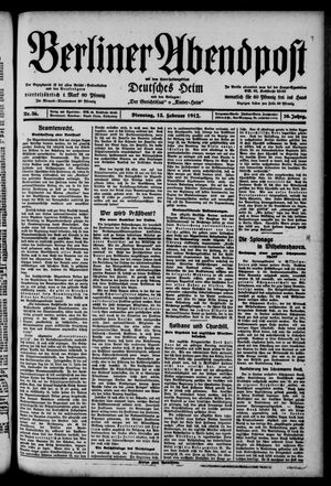 Berliner Abendpost vom 13.02.1912