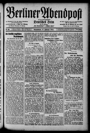 Berliner Abendpost vom 17.02.1912