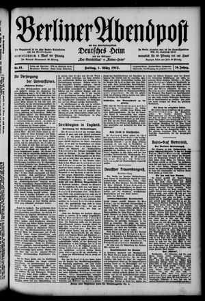 Berliner Abendpost on Mar 1, 1912