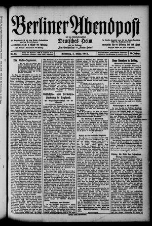 Berliner Abendpost vom 03.03.1912