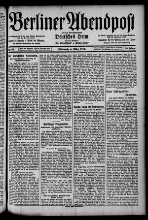 Berliner Abendpost vom 06.03.1912