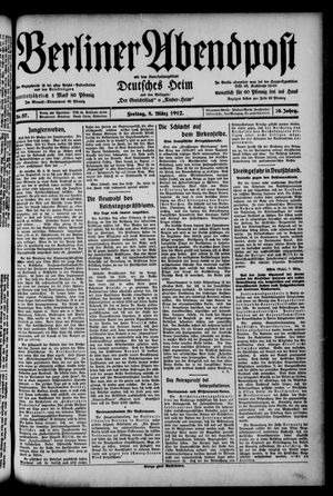 Berliner Abendpost vom 08.03.1912