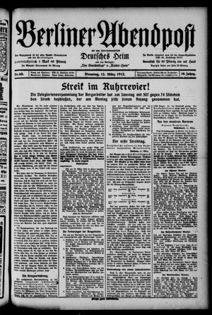 Berliner Abendpost vom 12.03.1912
