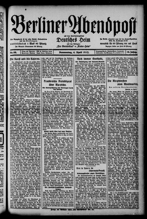 Berliner Abendpost vom 04.04.1912
