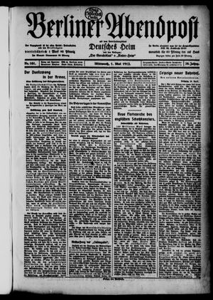 Berliner Abendpost vom 01.05.1912
