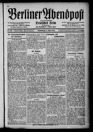 Berliner Abendpost vom 02.05.1912