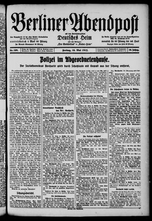 Berliner Abendpost on May 10, 1912