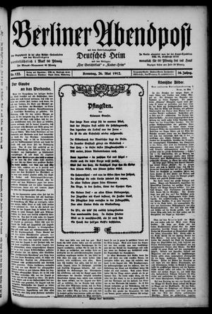 Berliner Abendpost vom 26.05.1912