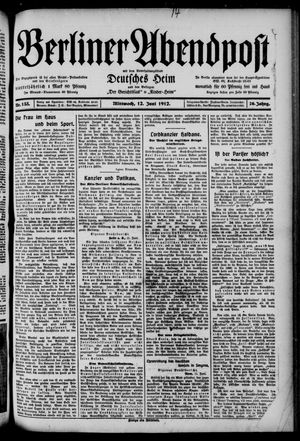 Berliner Abendpost vom 12.06.1912