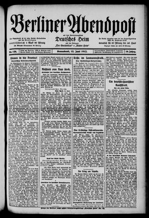 Berliner Abendpost vom 15.06.1912