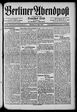 Berliner Abendpost vom 16.06.1912