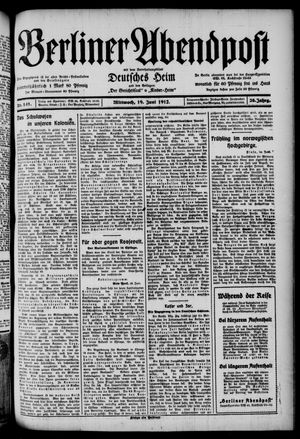 Berliner Abendpost vom 19.06.1912