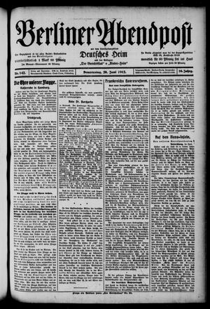 Berliner Abendpost vom 20.06.1912