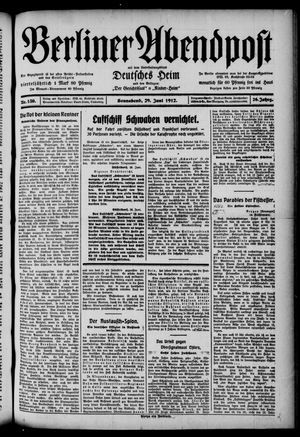 Berliner Abendpost vom 29.06.1912
