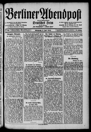 Berliner Abendpost on Jul 3, 1912