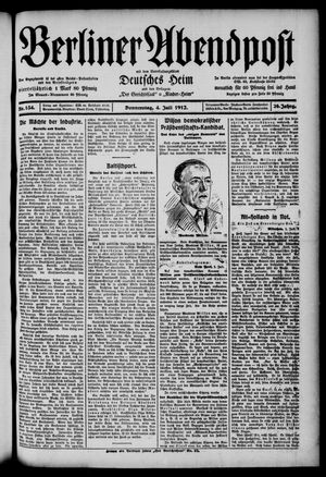 Berliner Abendpost vom 04.07.1912