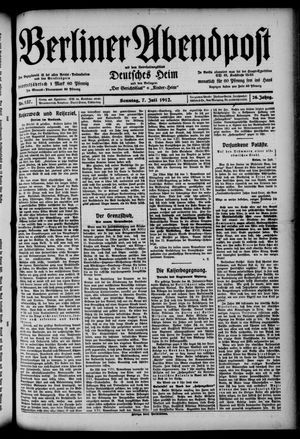 Berliner Abendpost vom 07.07.1912