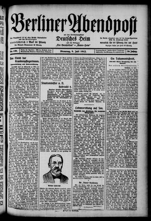 Berliner Abendpost vom 09.07.1912