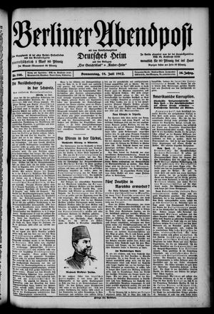Berliner Abendpost vom 18.07.1912